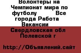 Волонтеры на Чемпионат мира по футболу 2018. - Все города Работа » Вакансии   . Свердловская обл.,Полевской г.